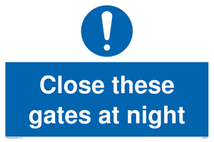 MA5343: Close these gates at night