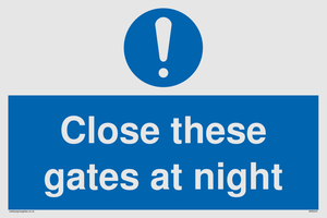 MA5343: Close these gates at night