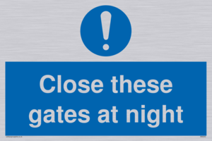 MA5343: Close these gates at night