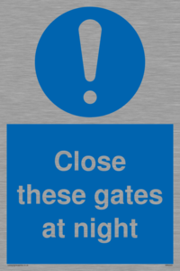 MA5343: Close these gates at night