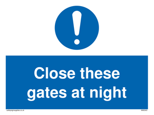 MA5343: Close these gates at night