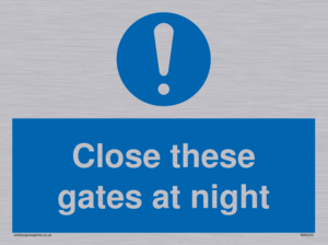 MA5343: Close these gates at night