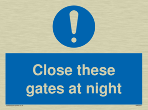 MA5343: Close these gates at night