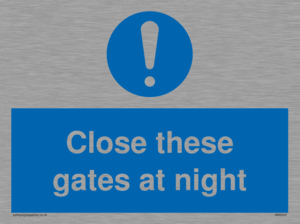 MA5343: Close these gates at night