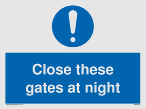 MA5343: Close these gates at night