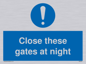 MA5343: Close these gates at night