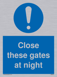 MA5343: Close these gates at night