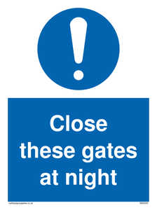 MA5343: Close these gates at night