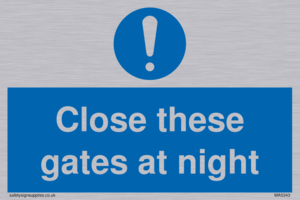 MA5343: Close these gates at night