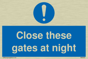 MA5343: Close these gates at night