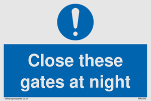MA5343: Close these gates at night