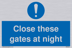 MA5343: Close these gates at night