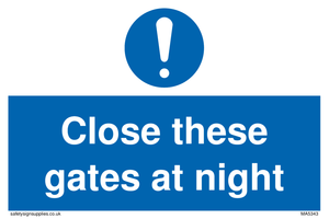 MA5343: Close these gates at night