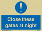 MA5343: Close these gates at night