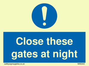 MA5343: Close these gates at night
