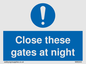 MA5343: Close these gates at night