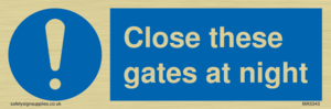 MA5343: Close these gates at night