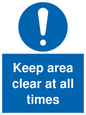 MA5501: Keep area clear at all times