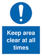 MA5501: Keep area clear at all times