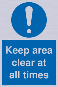 MA5501: Keep area clear at all times
