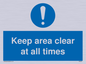 MA5501: Keep area clear at all times