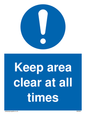 MA5501: Keep area clear at all times