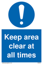 MA5501: Keep area clear at all times