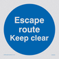 MA5925: Escape route keep clear