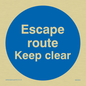 MA5925: Escape route keep clear