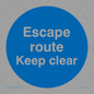 MA5925: Escape route keep clear