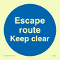 MA5925: Escape route keep clear