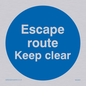MA5925: Escape route keep clear