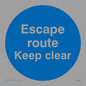 MA5925: Escape route keep clear