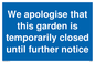 MA5959: We apologise that this garden is temporarily closed until further notice