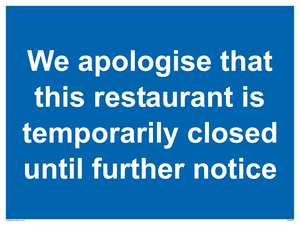 MA5960: We apologise that this restaurant is temporarily closed until further notice