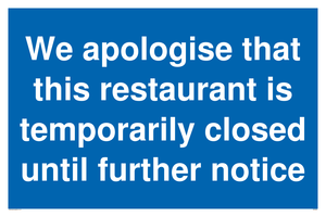 MA5960: We apologise that this restaurant is temporarily closed until further notice
