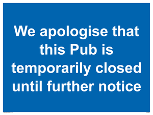 MA5966: We apologise that this Pub is temporarily closed until further notice