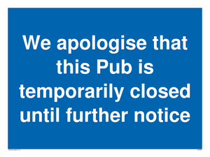 MA5966: We apologise that this Pub is temporarily closed until further notice