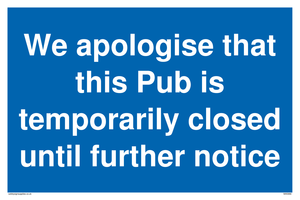MA5966: We apologise that this Pub is temporarily closed until further notice