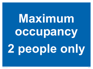 MA6042: Maximum occupancy 2 people only