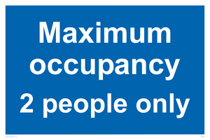 MA6042: Maximum occupancy 2 people only