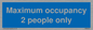 MA6042: Maximum occupancy 2 people only