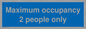 MA6042: Maximum occupancy 2 people only