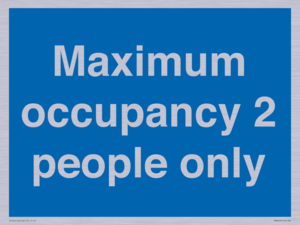 MA6042: Maximum occupancy 2 people only