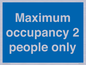 MA6042: Maximum occupancy 2 people only