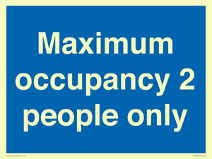MA6042: Maximum occupancy 2 people only