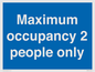 MA6042: Maximum occupancy 2 people only