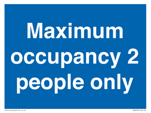 MA6042: Maximum occupancy 2 people only