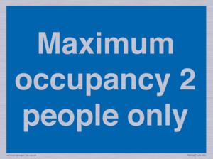 MA6042: Maximum occupancy 2 people only