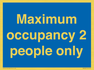 MA6042: Maximum occupancy 2 people only